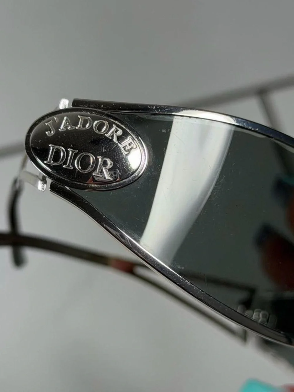 Vintage Dior J’Adore Logo Wraparound Sunglasses